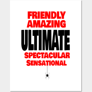 Ultimate  superhero shirt for men and spider fans Posters and Art